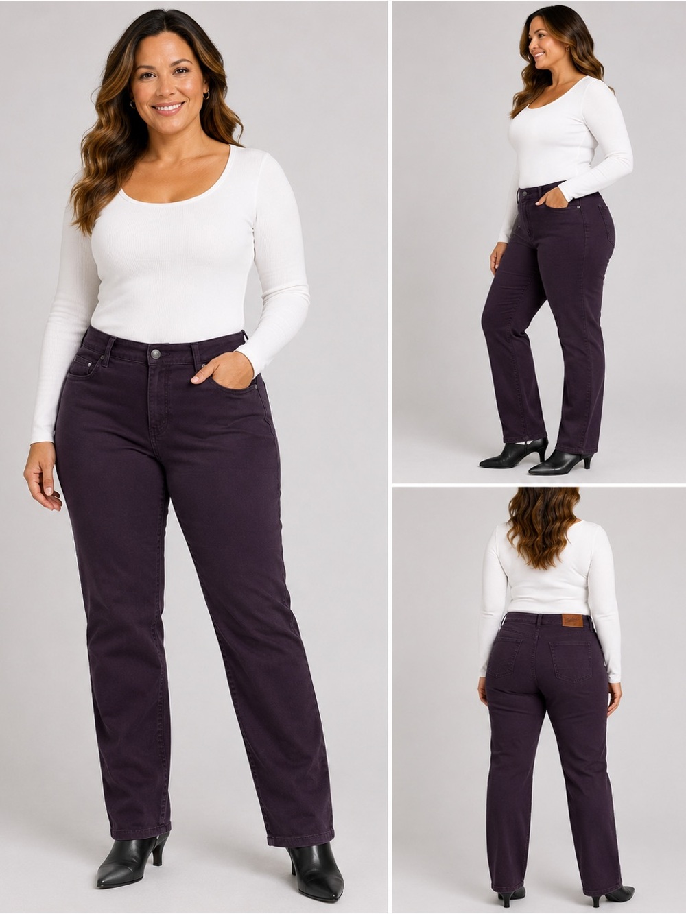 Woolrich Purple Straight Leg Stretch Jeans Size 12